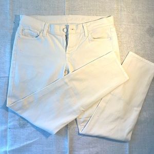 7 for all mankind white low rise jeans